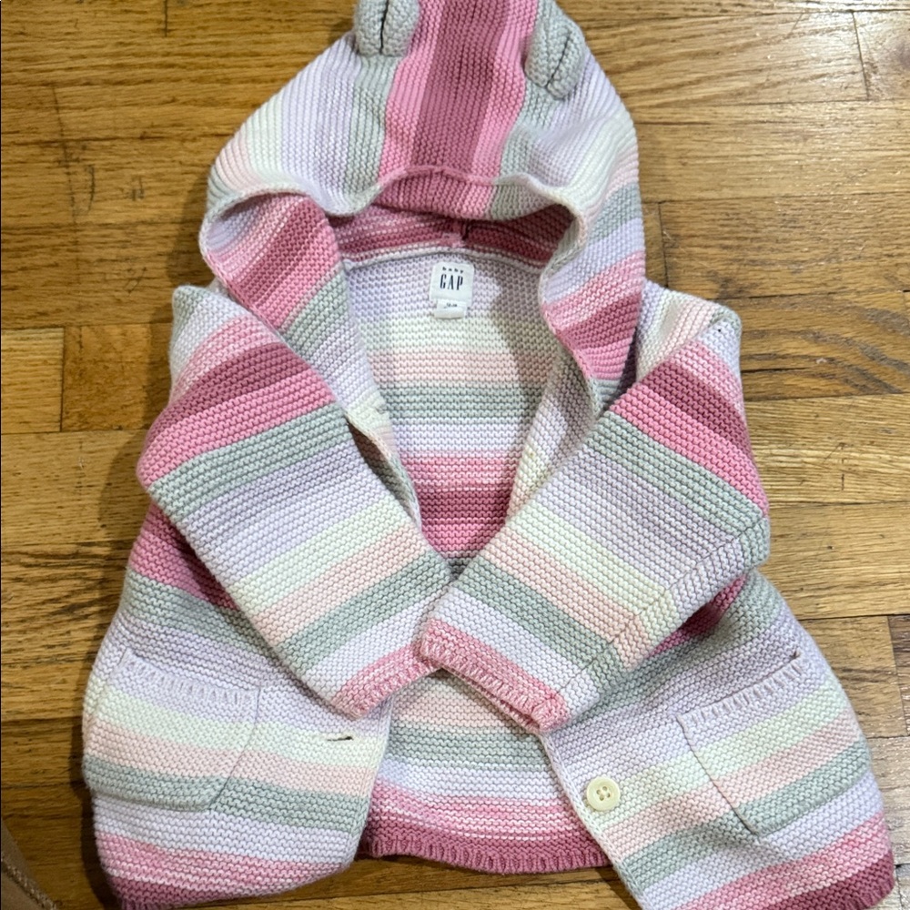 Gap Knitted‎ Baby Girl Cardigan with Hood